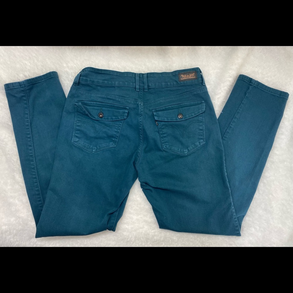 Levis Skinny Teal Jeans, Size 12